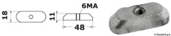 Plate anode 6/15 HP 4-stroke M6 thread 